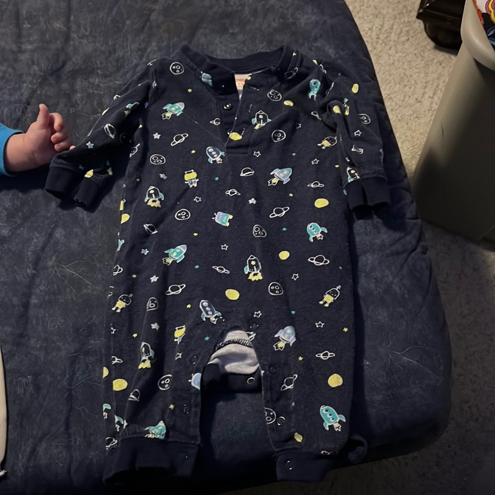 Navy Space/Spaceship pajamas